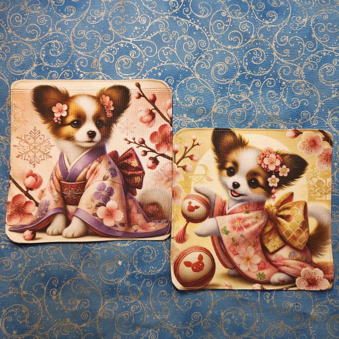 アロママ　ハンカチ　わんこさん柄　26枚