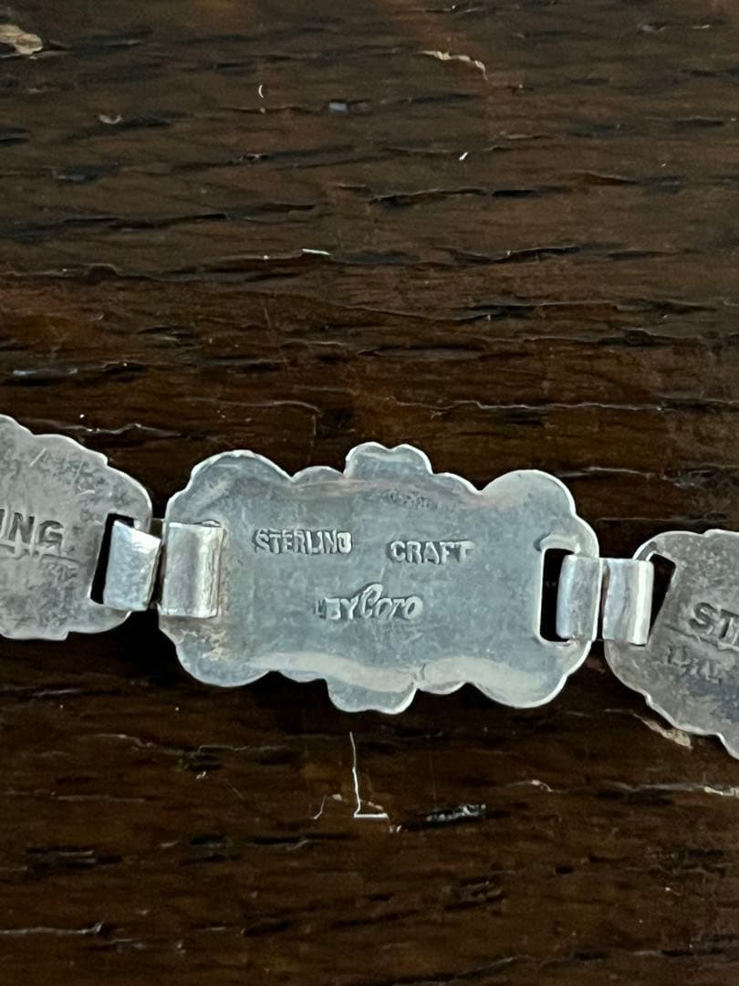 ww2 USヴィンテージスイートハート　ブレスレット　スターリングシルバー