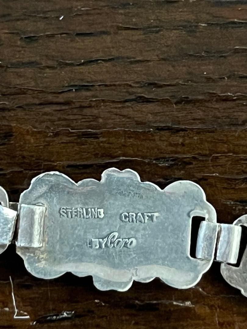 ww2 USヴィンテージスイートハート　ブレスレット　スターリングシルバー