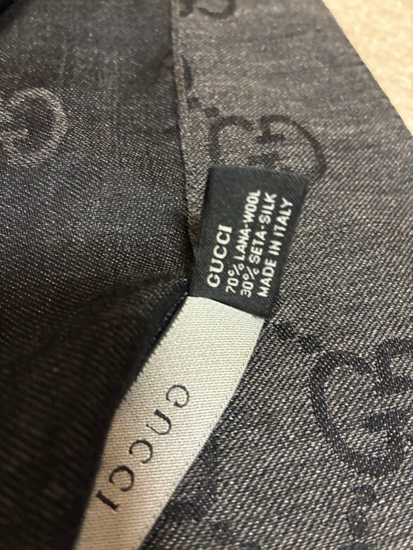 GUCCI GGロゴ マフラー グレー R‼️