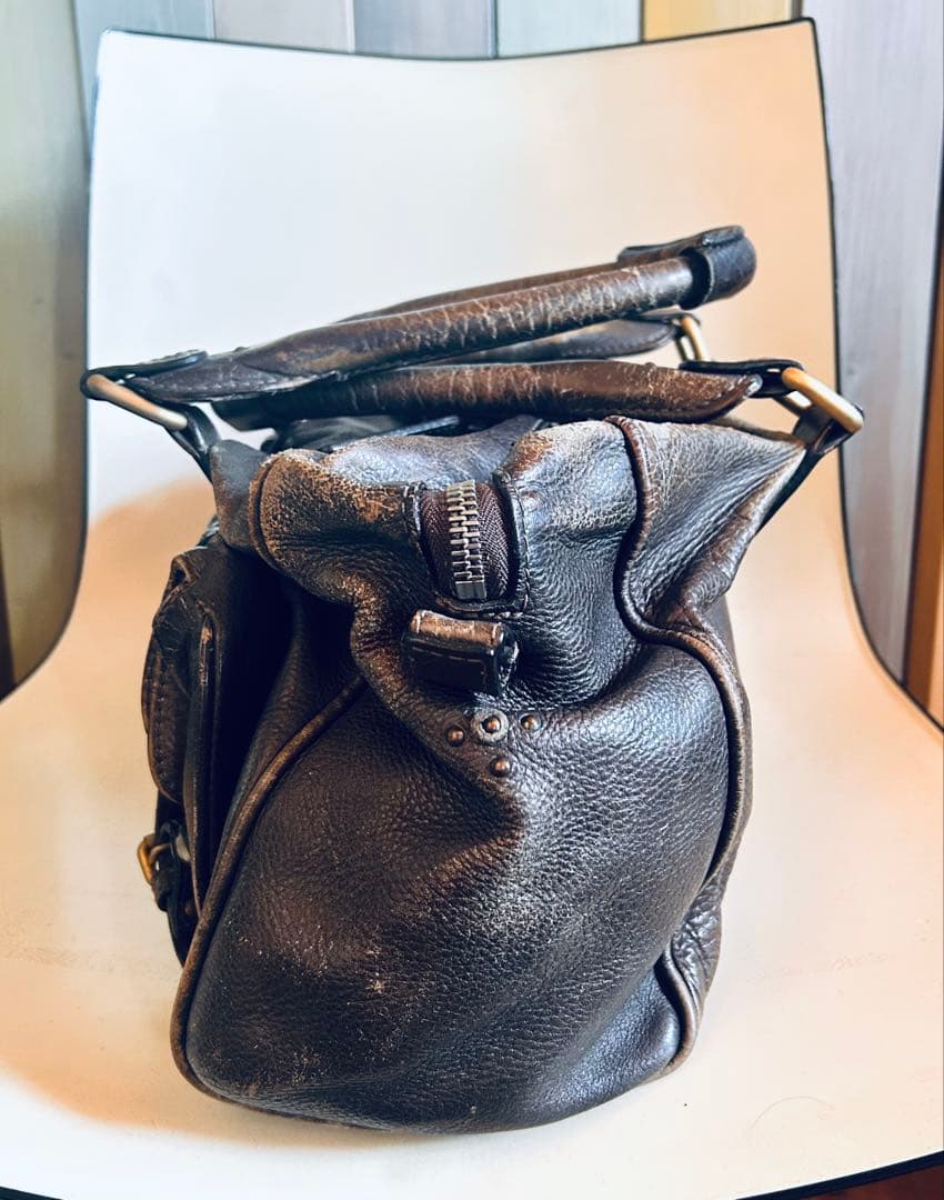 【Chloe】クロエ ボストンバッグ 希少デザイン パディントン カデナ