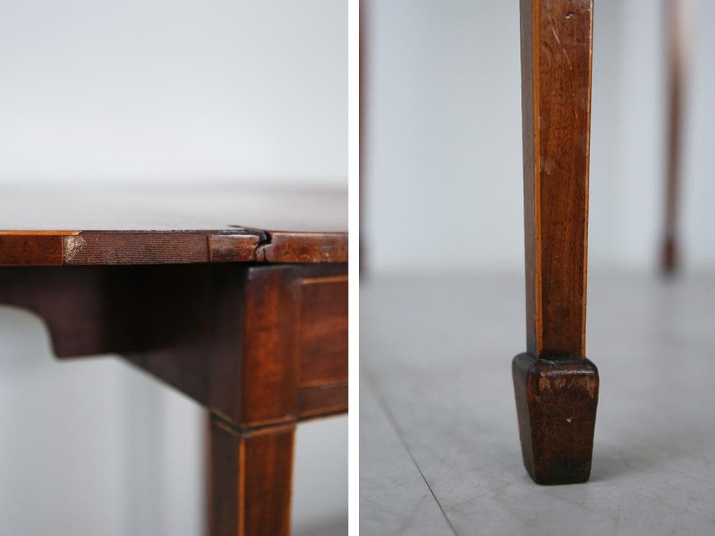 英国アンティーク木製ドロップリーフテーブル/バタフライ/ダイニング机92-111