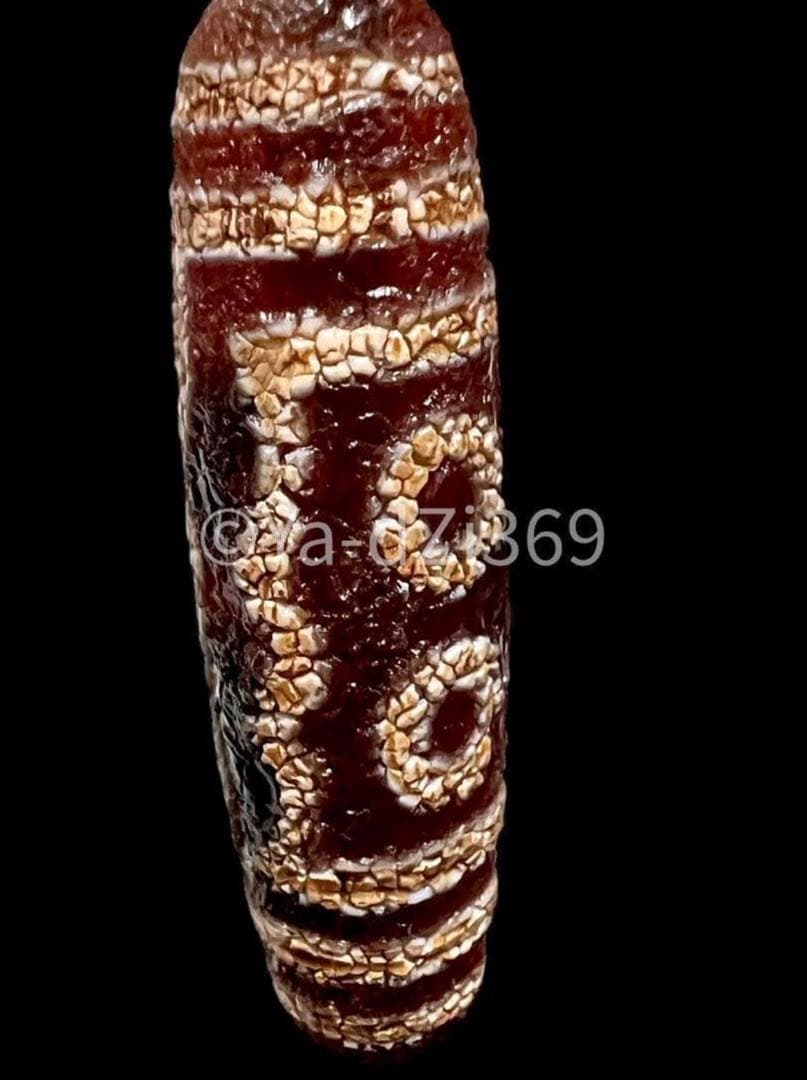 【一点限り】Dzi ジービーズ 上肯藏伝紅玉髄火供養 五眼天珠のブレス