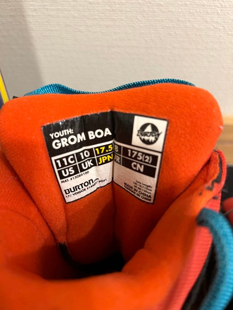 バートン 3点セット90cm スノーボード＋ビンディング＋ブーツセット