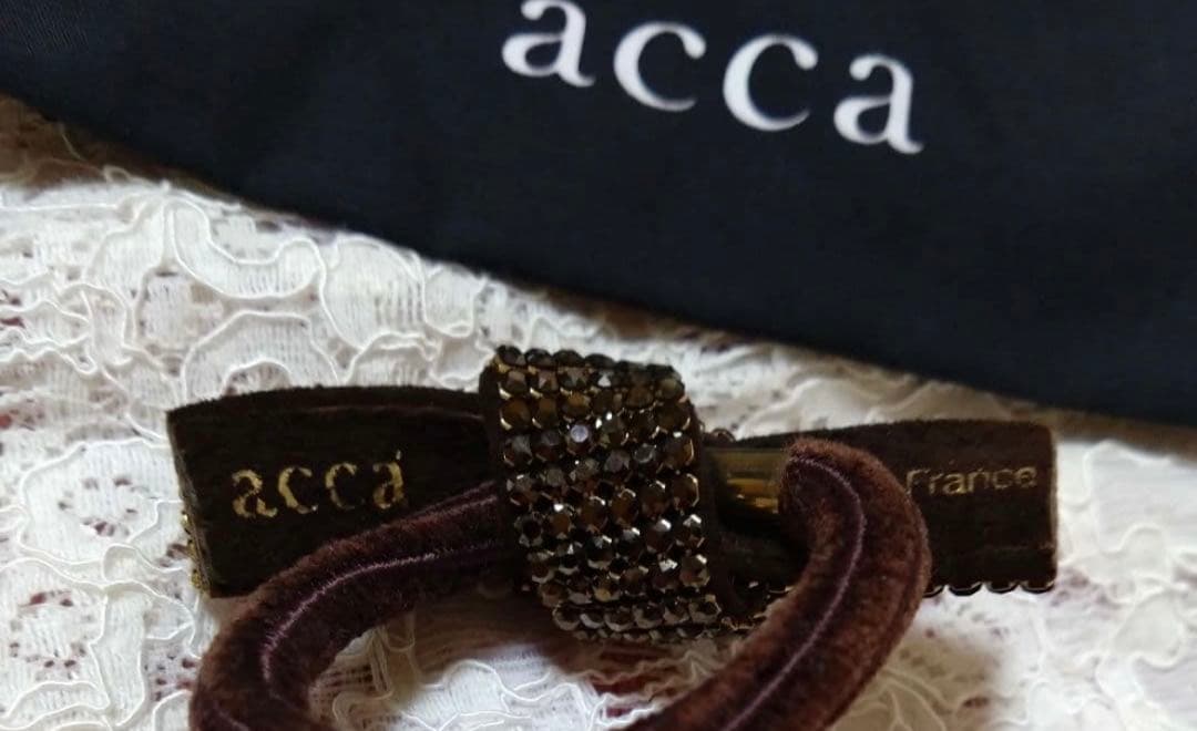 【美品】acca ドレスポニー　ブラウン
