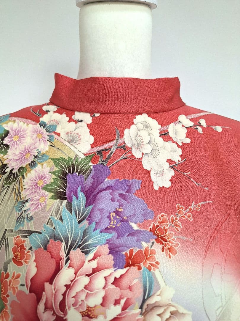 着物リメイクワンピース3707