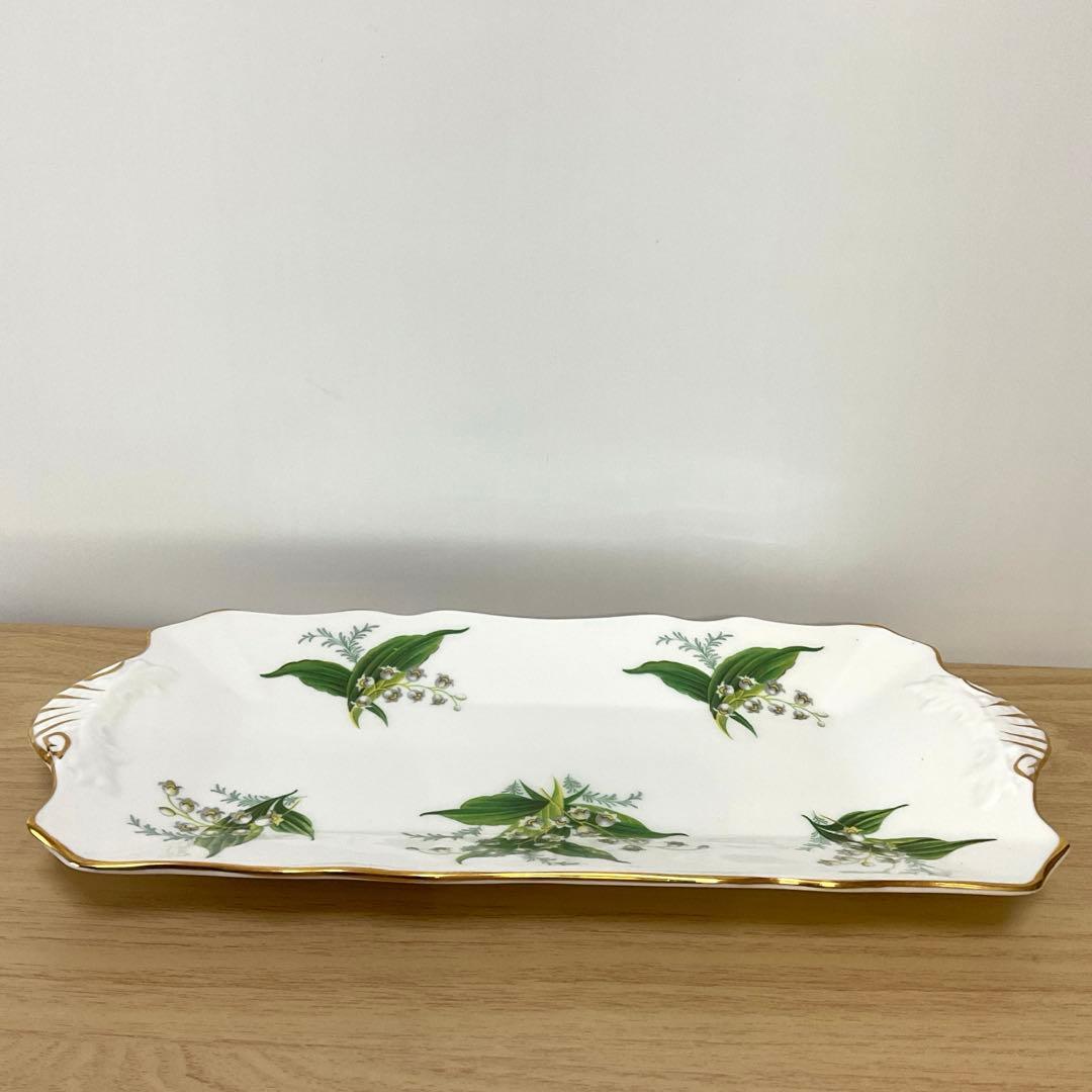 イギリス　ハマースレイ　すずらん　サンドウィッチプレート