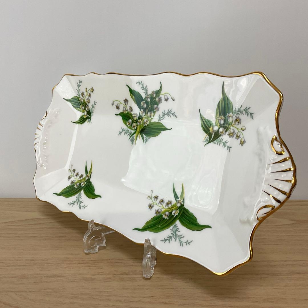 イギリス　ハマースレイ　すずらん　サンドウィッチプレート