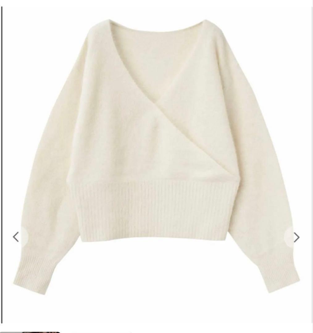 エメイン　フォックスカシミヤオフショル2wayニット