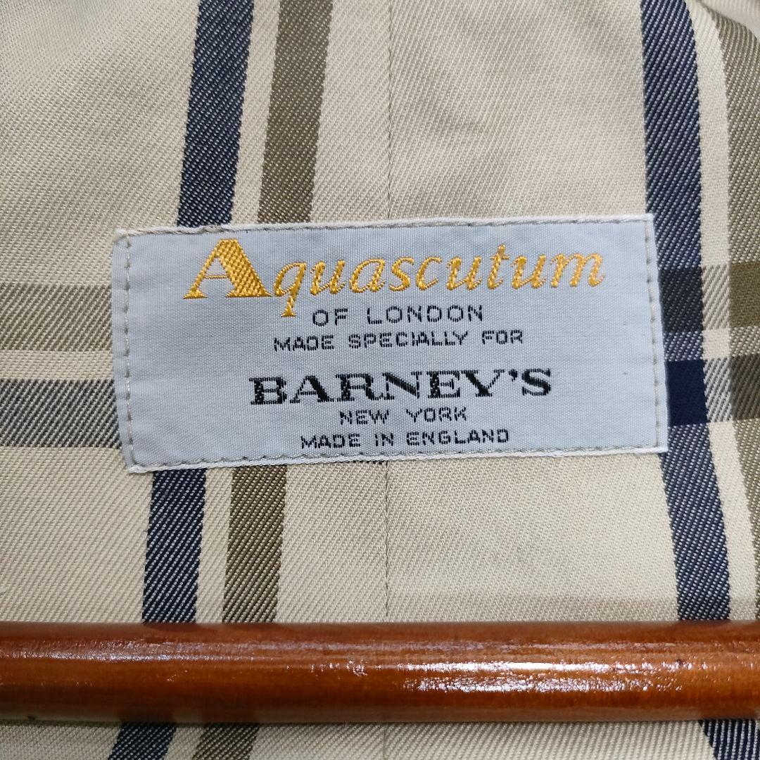 バーニーズニューヨーク別注 アクアスキュータム トレンチコート 【着丈105】