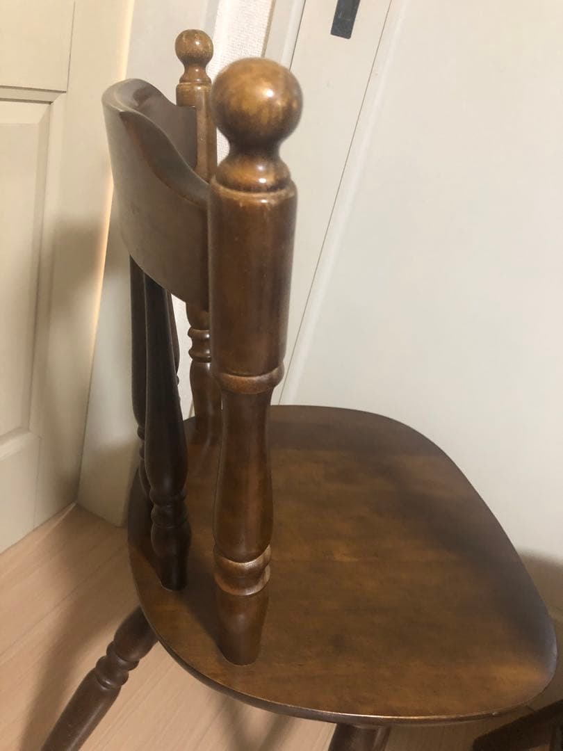 ウィンザーチェア ダイニングチェア 回転椅子 2脚セット【アンティーク レトロ】