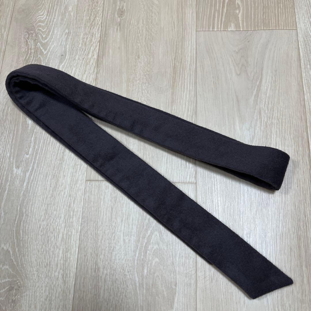 【アンタイトル】ベルテッドコート　ウール100% ベルト　Aライン　女優襟