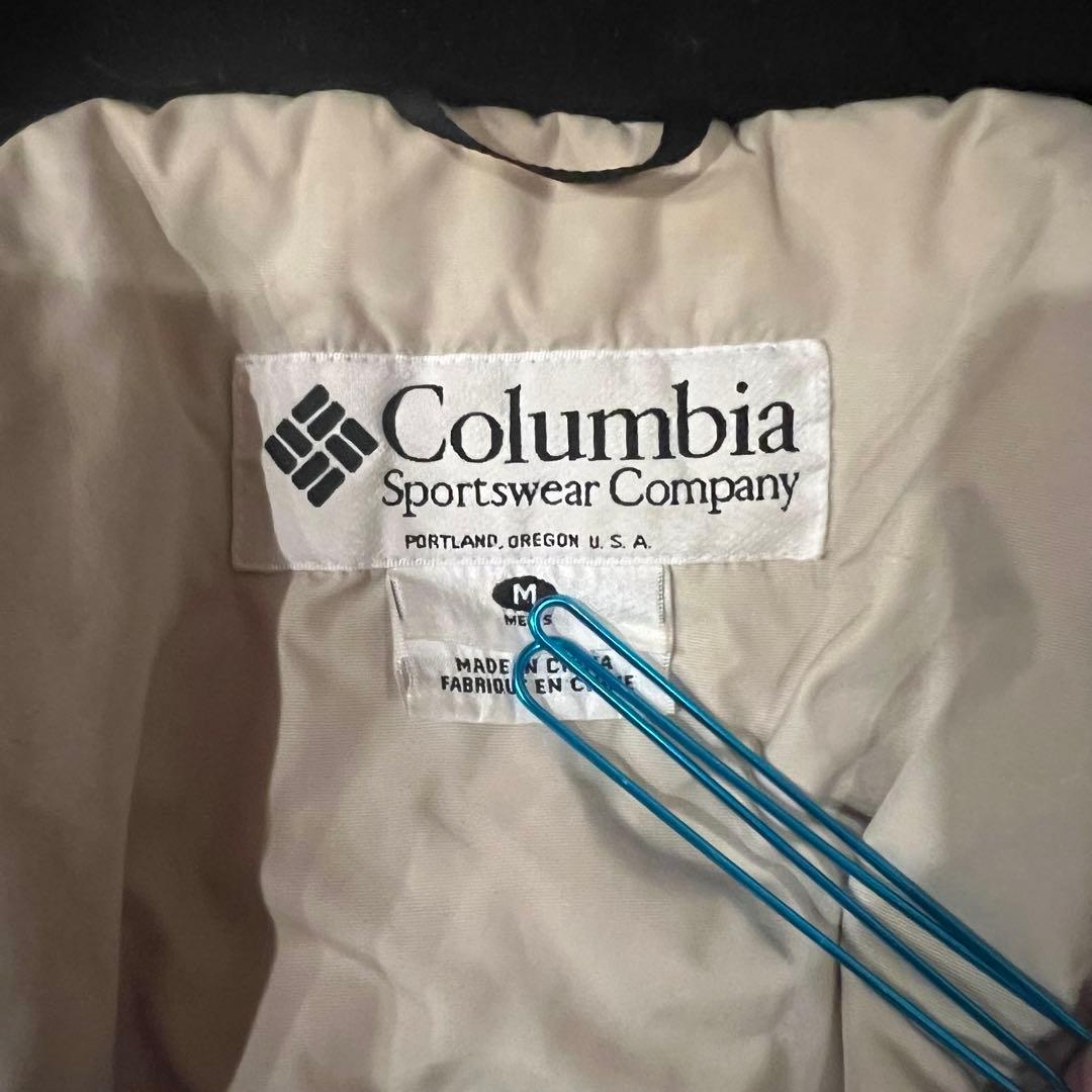 【極防寒！】Columbia マウンテンパーカー　ロゴ刺繍　ドローコード　L