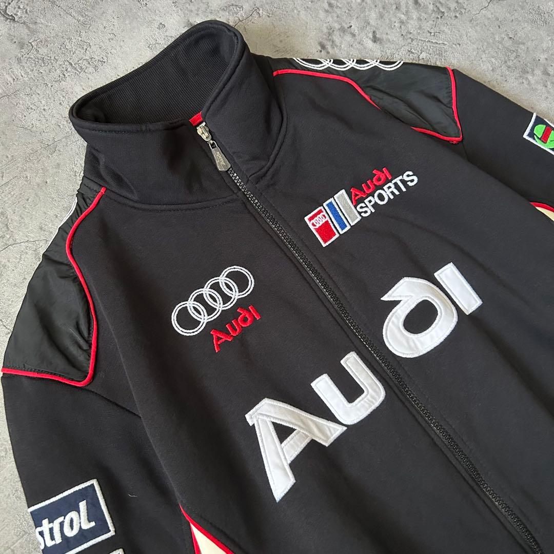 Audi レーシングジャケット 3XL 刺繍入り オーバーサイズ