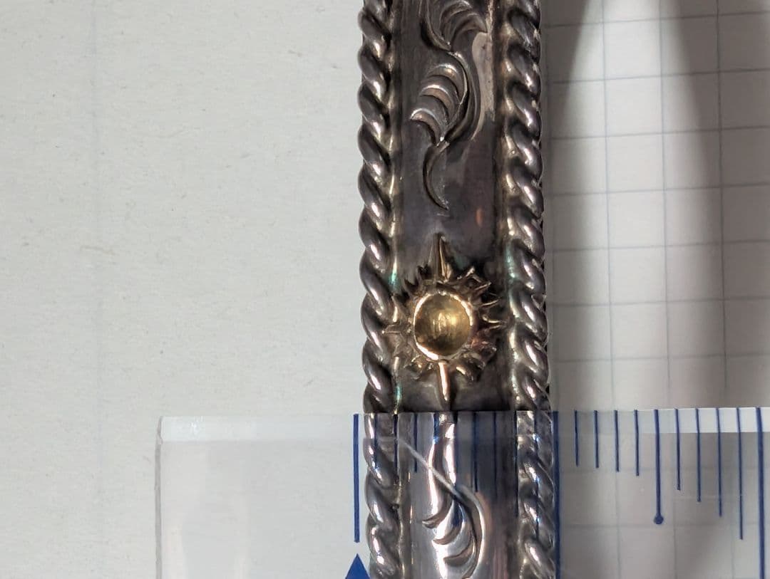 ARIZONA FREEDOM K18太陽神付き 唐草 シルバーバングル