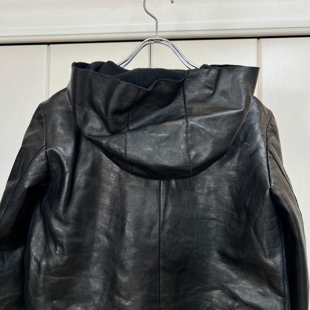 Salvatore Santoro シープレザー フーデッドジャケット パーカー