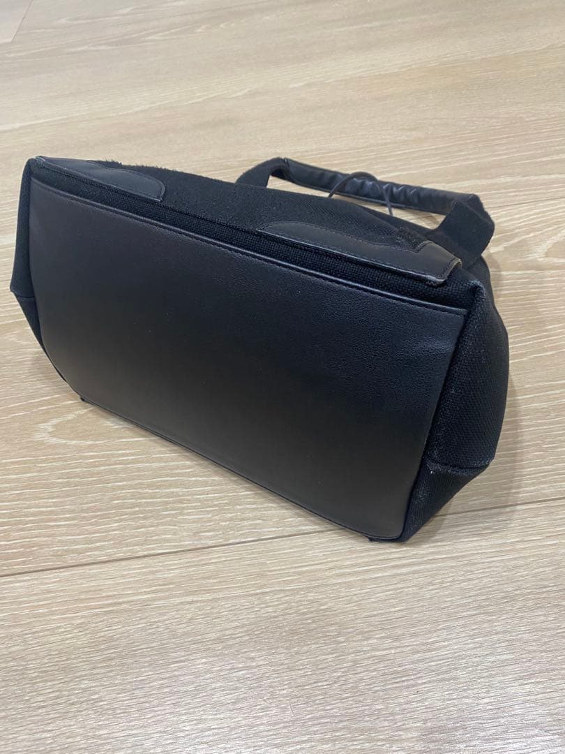 BALECIAGA カバスS トートバッグ キャンバス×レザー ブラック