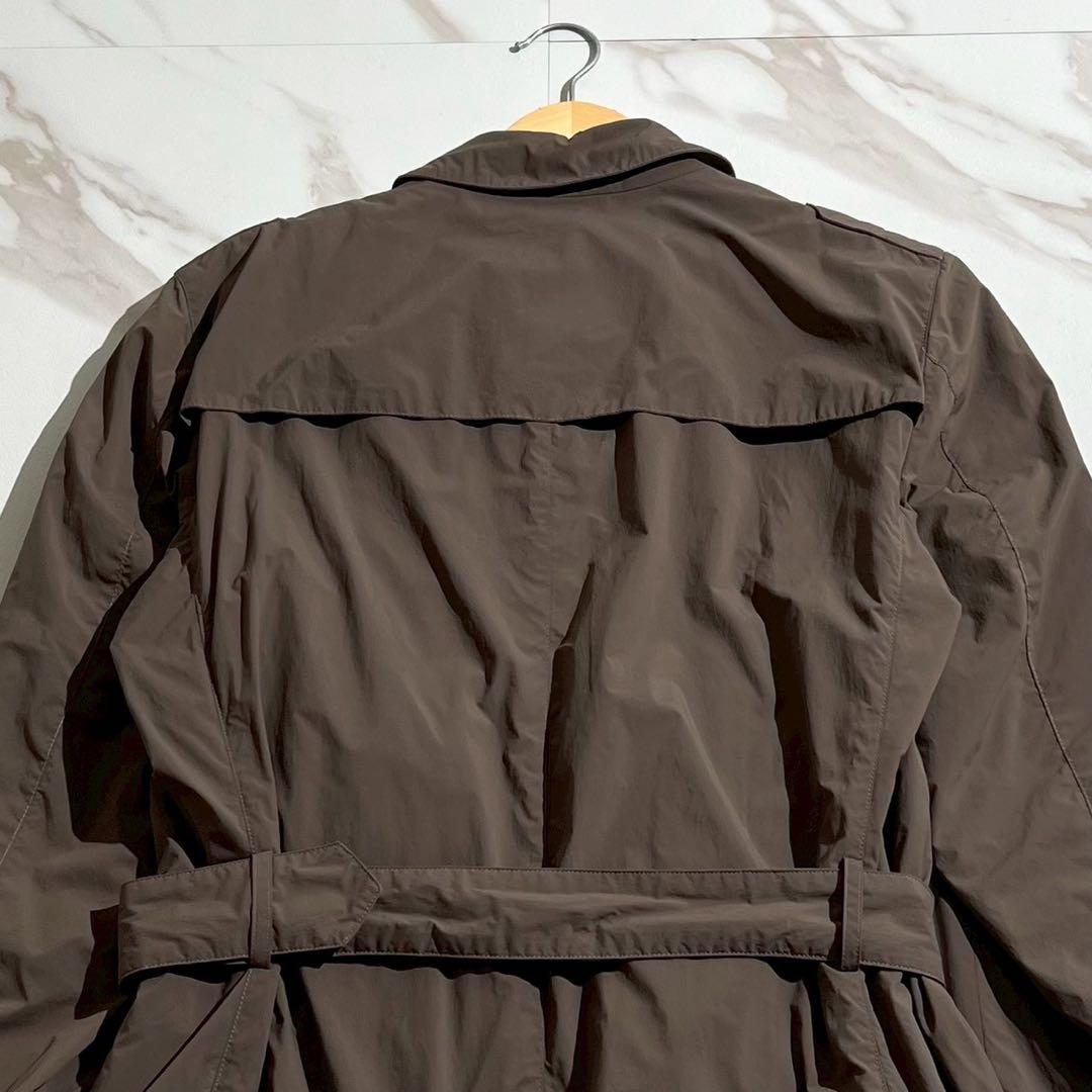 美品◎ヘルノ レインコレクション トレンチコート ベルト付き ブラウン系 L位