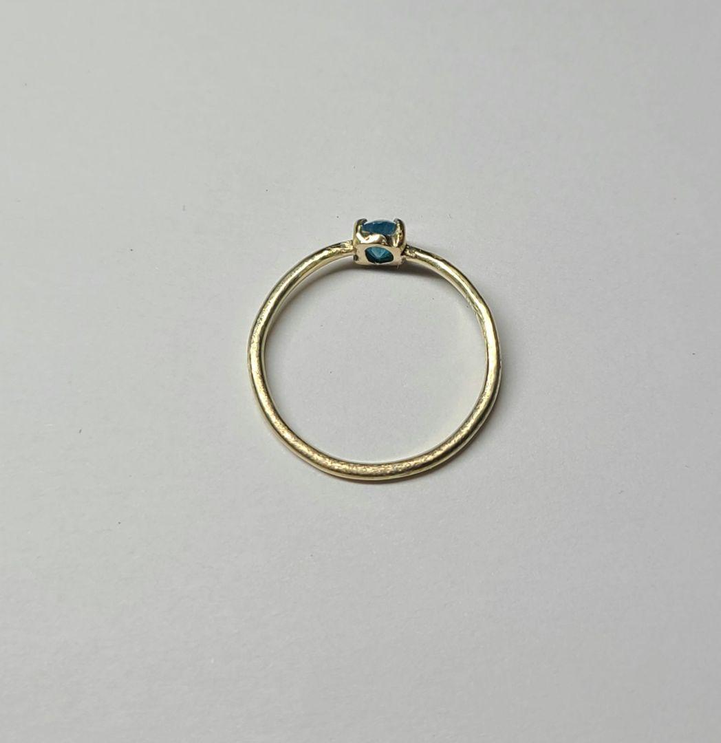 素晴らしい青ネオン★ブラジルバターリャパライバトルマリンリング10金★