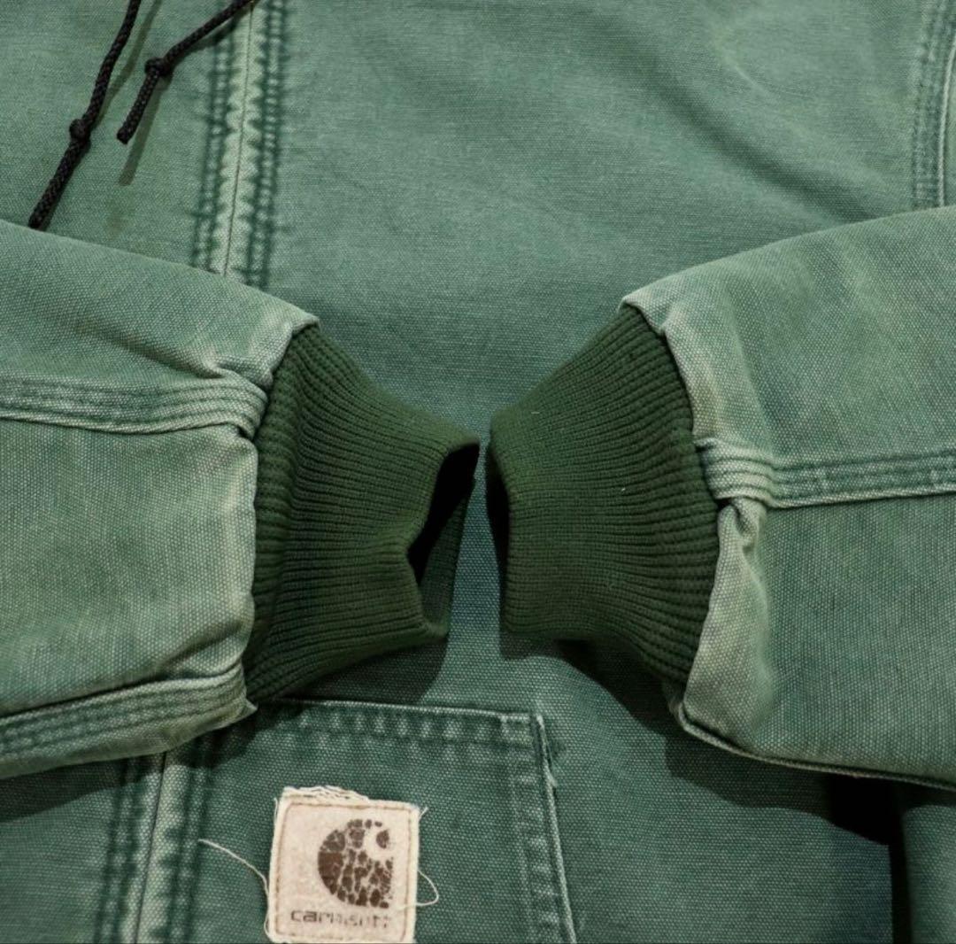 90sカーハート　アクティブジャケット　デトロイト　モスグリーン　ジョニーデップ