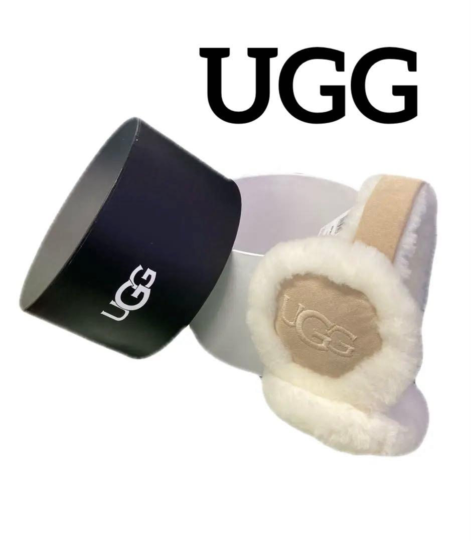 大人気!! UGG ベージュ シープスキン イヤーマフ