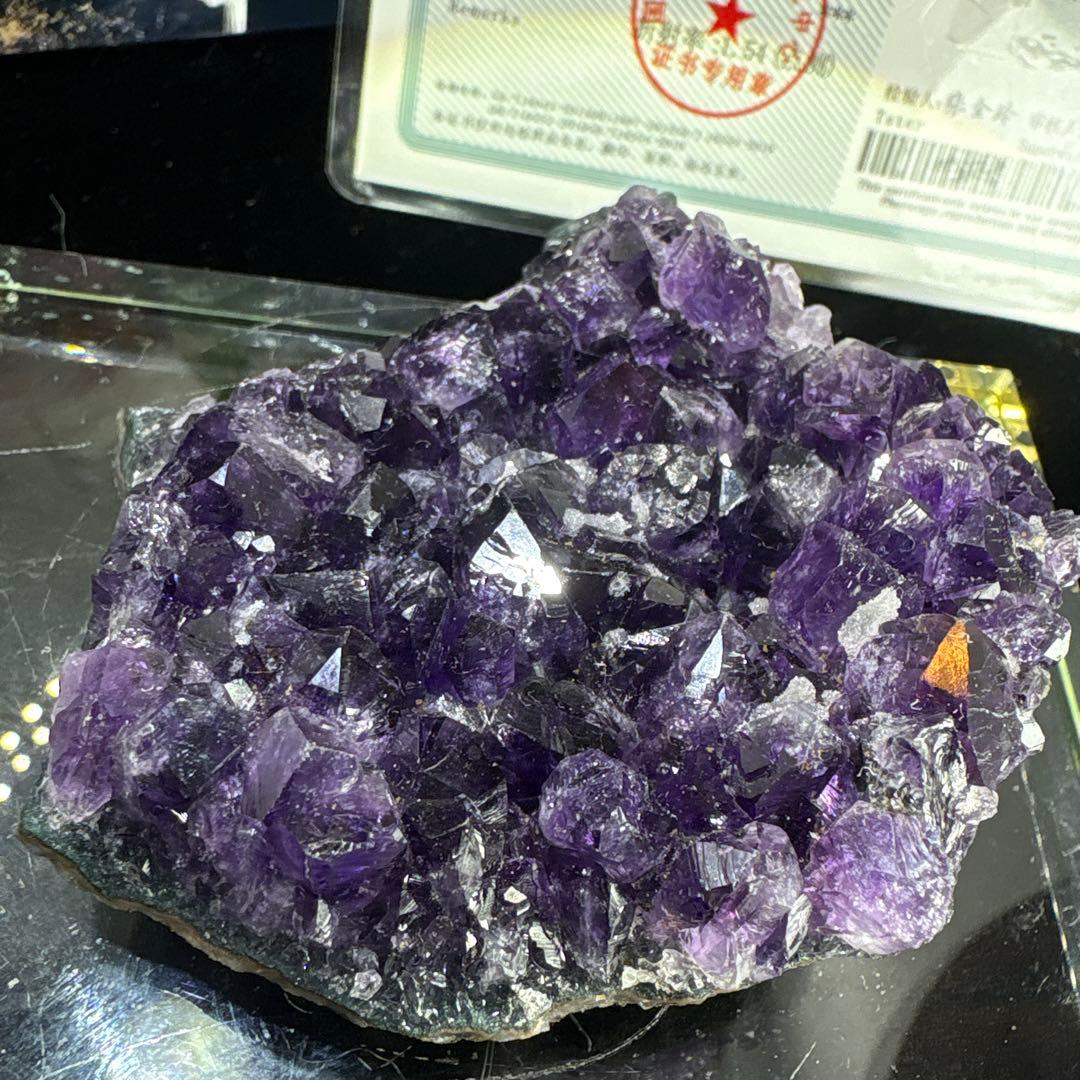 すずりん様ウルグアイ産♡帝王アメジストクラスター♡証明書付きNo.1416