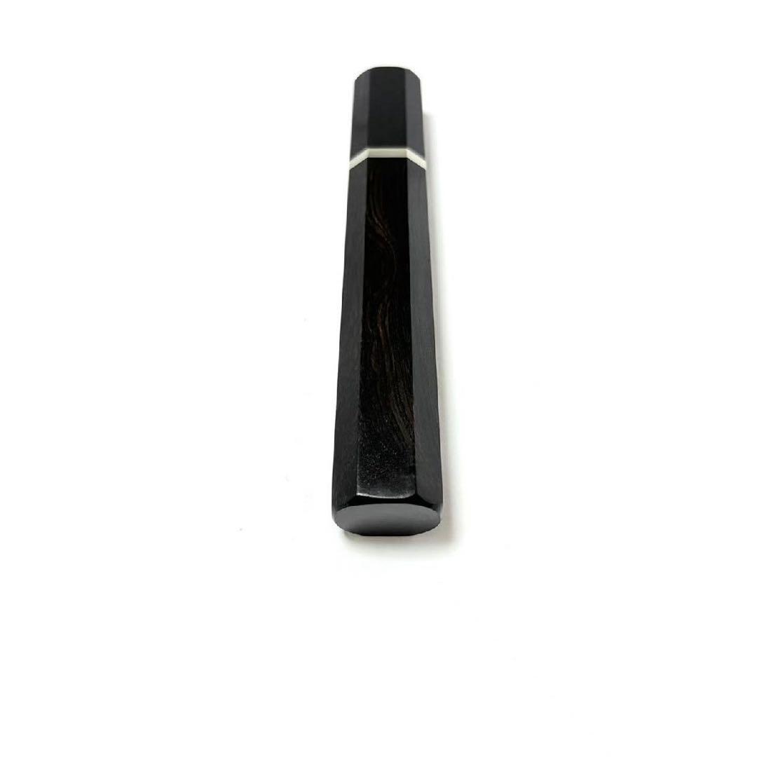 2本セット　細銀巻黒水牛角黒檀八角柄　柳刃240