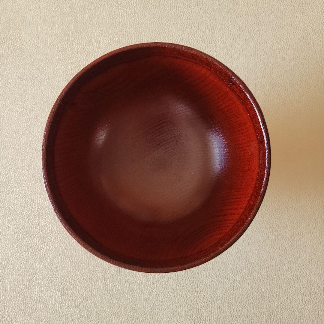 会津塗　鈴木誠郎 大皿、汁椀、お玉、飯ベラ 4点セット