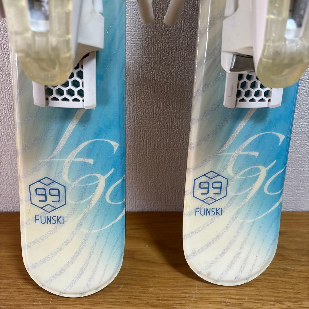 ピュアコンシャス　99cm レディースファンスキー　ショートスキー板　工具不要