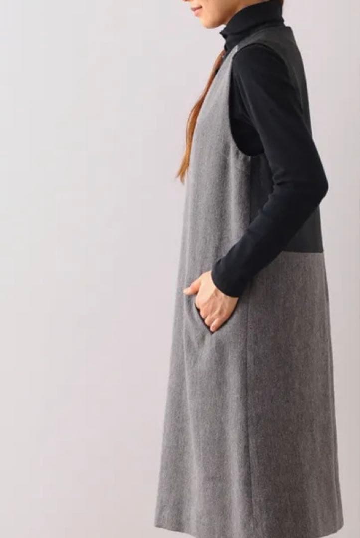 アトリエナルセ atelier naruse リネンウールジャンパースカート