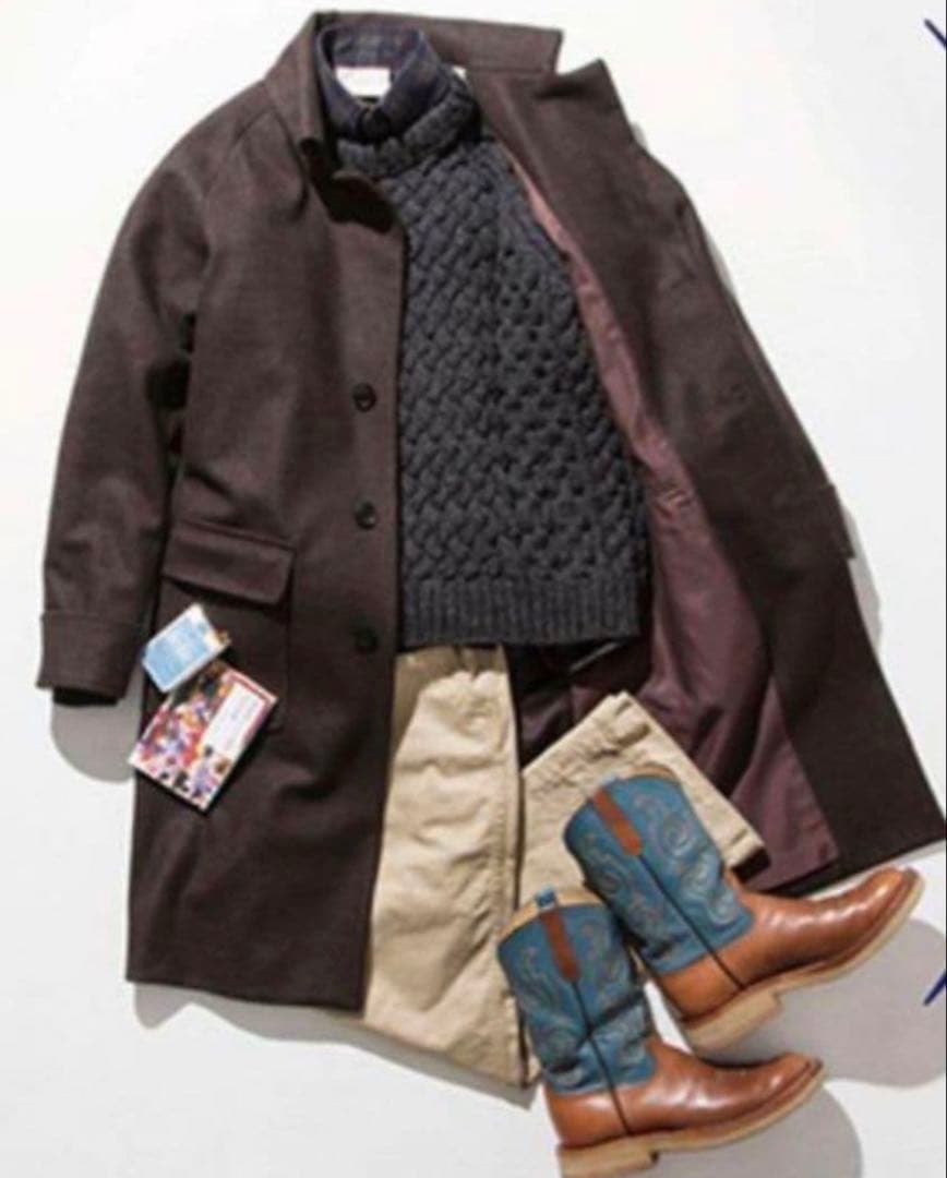 cantate ハイカラーコート　R.F.high collar coat