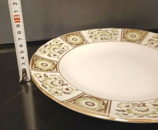 ロイヤルクラウンダービー グリーンダービーパネル プレート27cm⑤