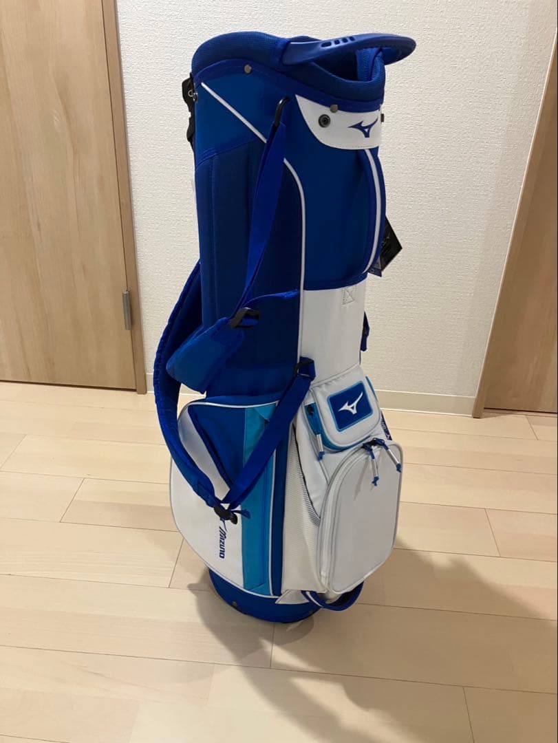 Mizuno BR-D3 ゴルフキャディバッグ 9.0型 ホワイト×ブルー
