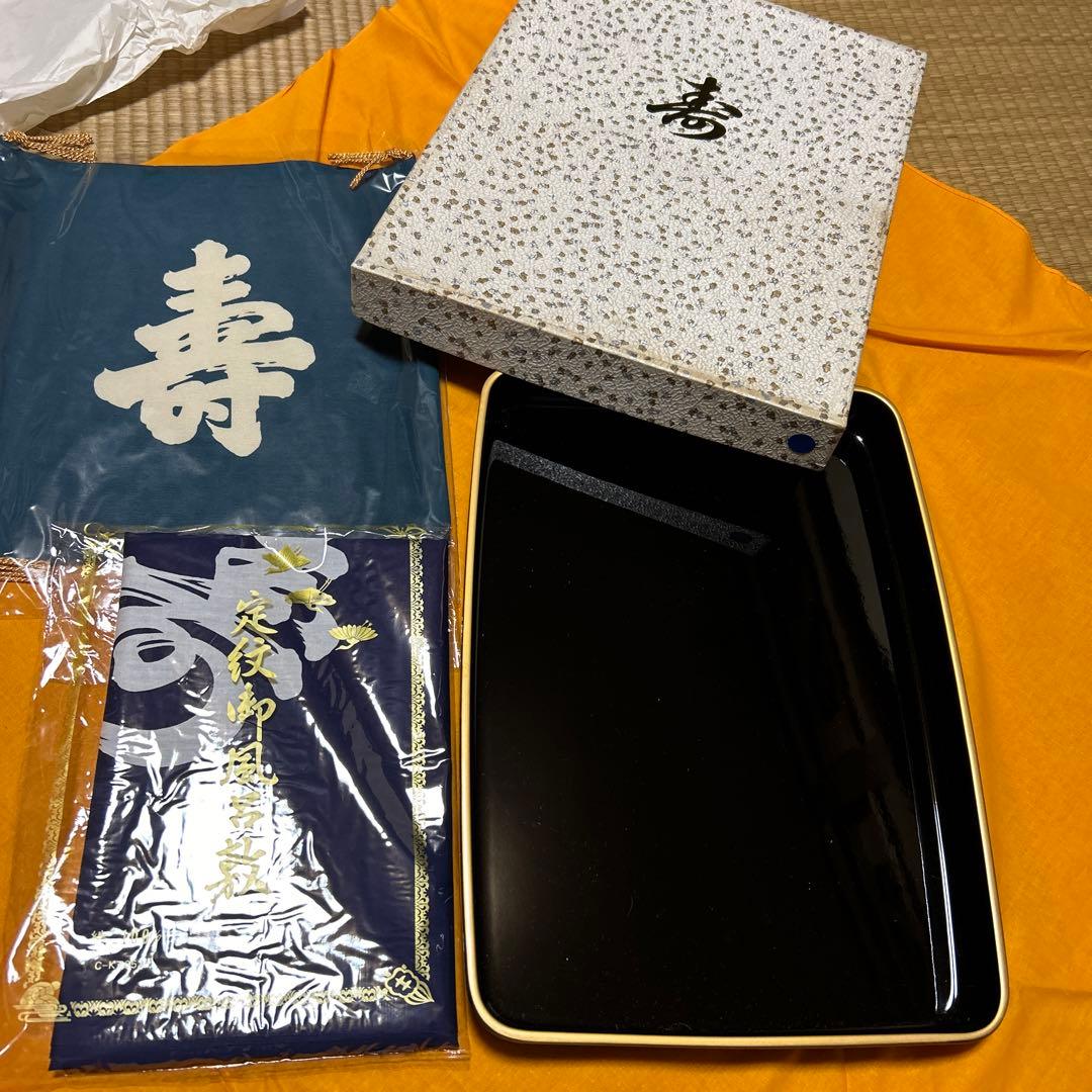 結納用　盆、風呂敷一式セット