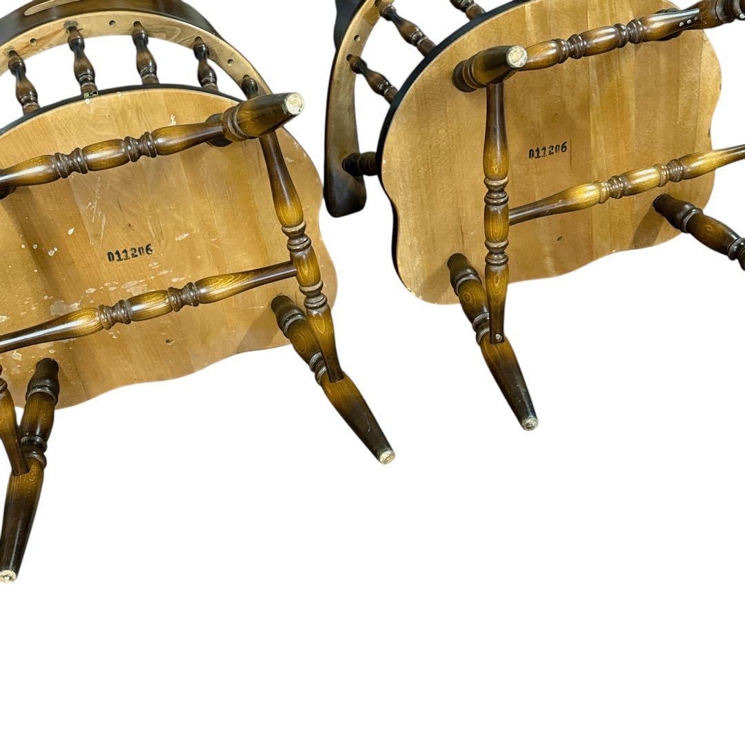 穂高 アームチェア 飛騨産業 キツツキ イス 2脚 ウインザーチェア