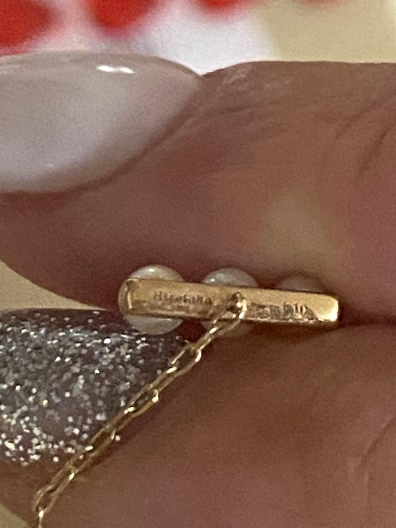 Hirotaka アコヤパールチェーンピアス②両耳