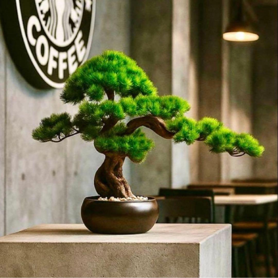 フェイク盆栽 盆栽 松 人工盆栽 フェイクグリーン 高品質 大型 幅50cm