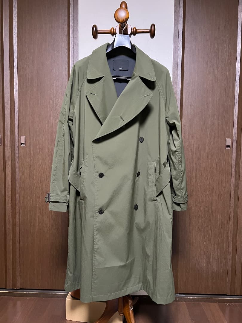 ES:S エス トレンチコート サイズ３ ダークオリーブ