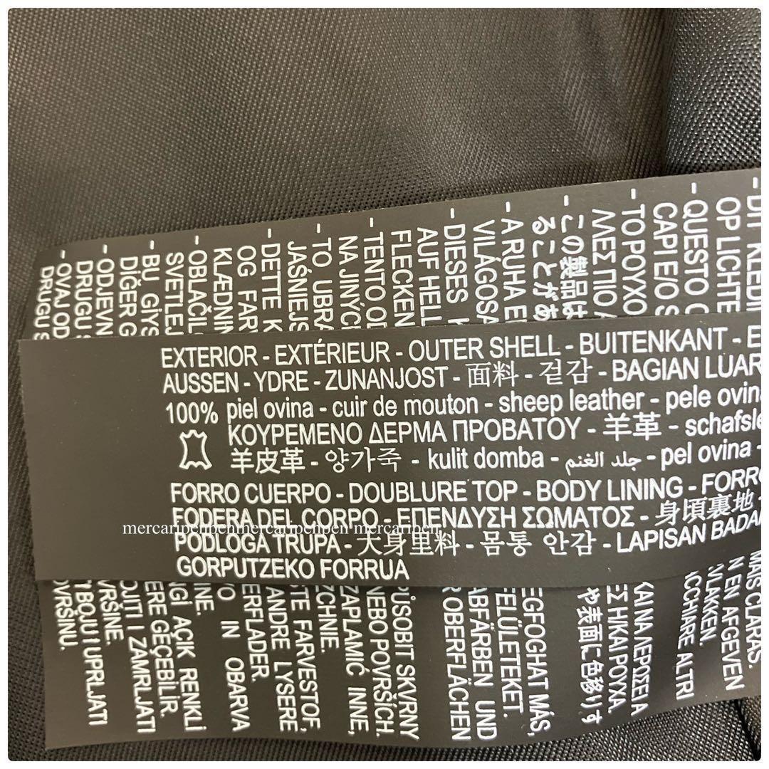 ZARA ザラ　レザージャケット　ボンバージャケット　リアルレザー　未使用品