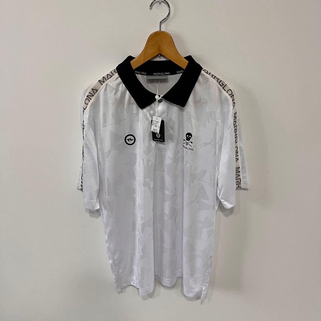 MARK&LONAマークアンドロナスカルプリント ポロシャツプレゼント用巾着付き