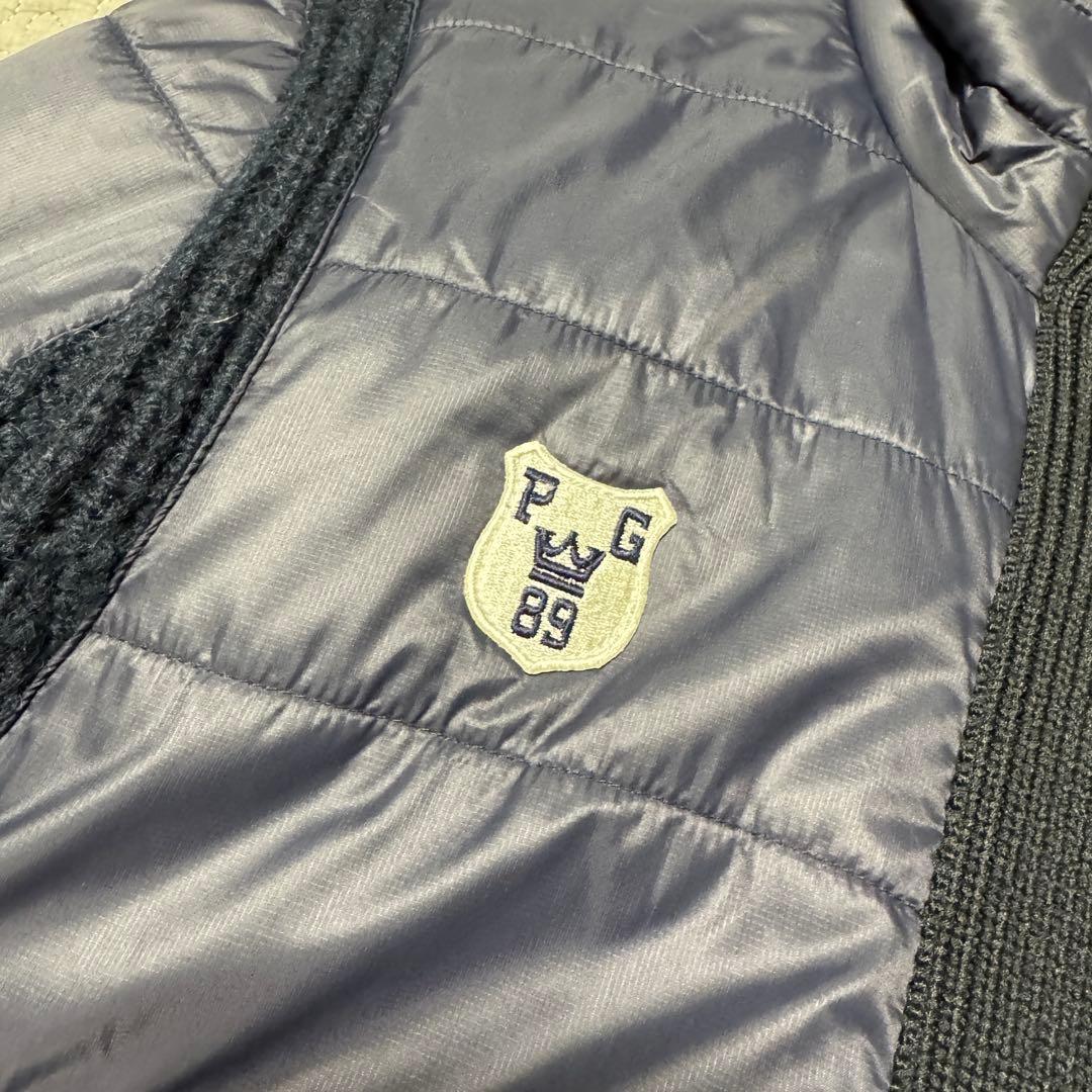 パーリーゲイツ　ニット切替　ゴルフウェア　ネイビー　5サイズ