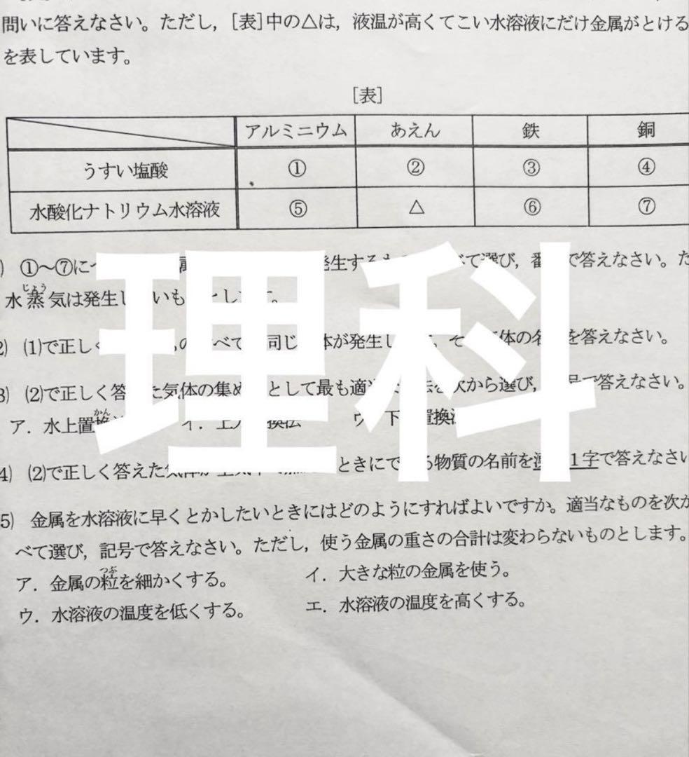 2025年度　浜学園　Sクラス　復習テスト 算数国語理科　実力〜No.39、