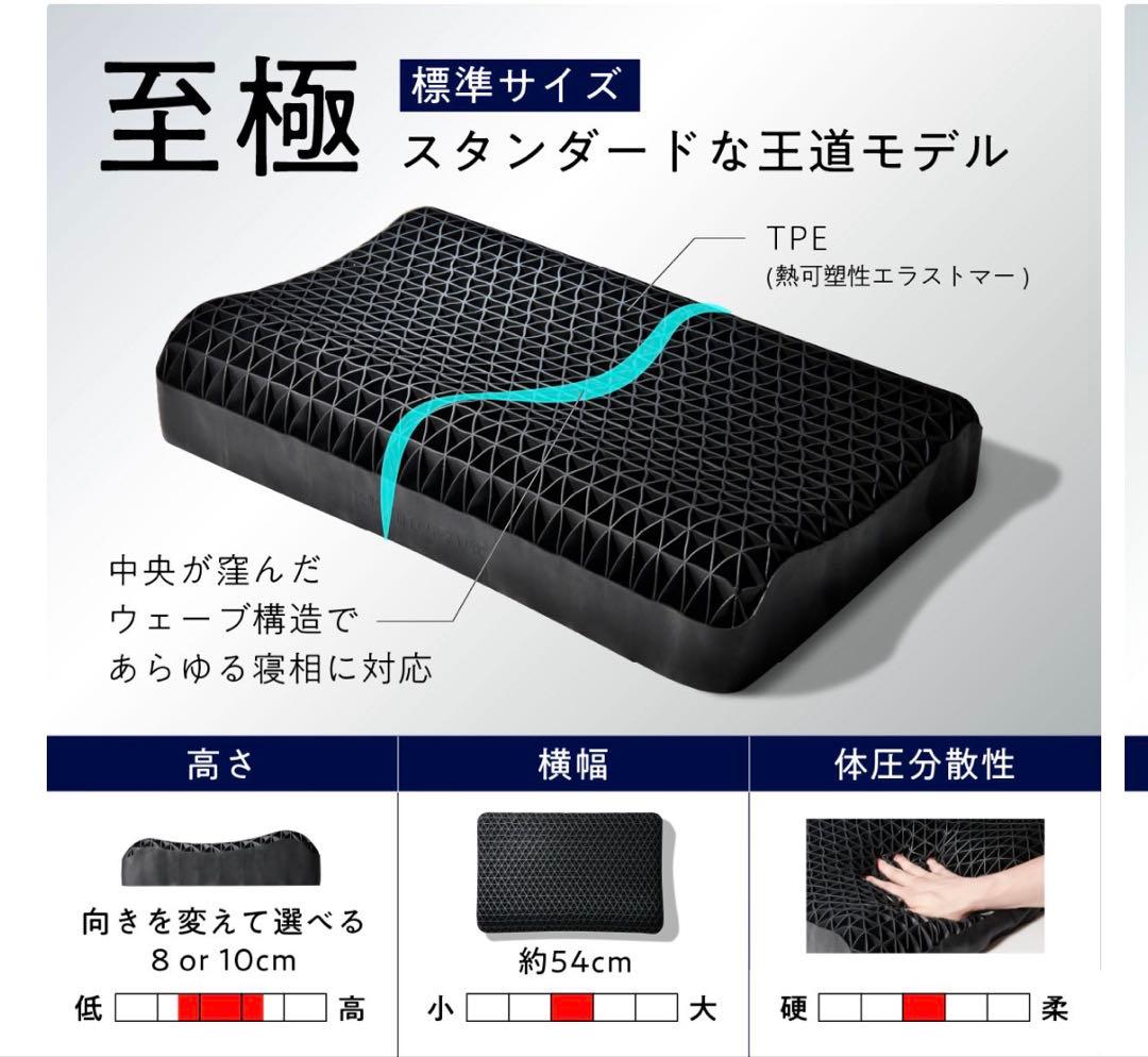 ヒツジのいらない枕 カバー付き 黒