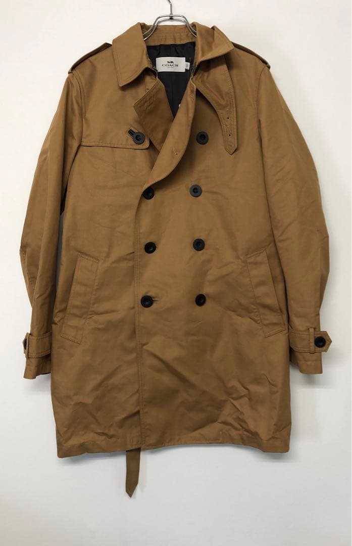 新品 COACH レトロ トラッド ラグジュアリーモード ダブルトレンチコート
