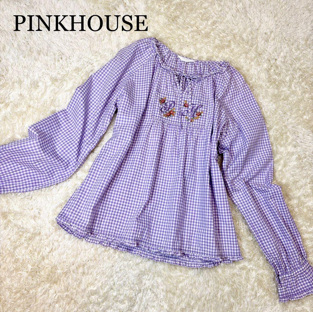 2点おまとめ♡ピンクハウス リボンたっぷりブラウス/チェック柄ブラウス