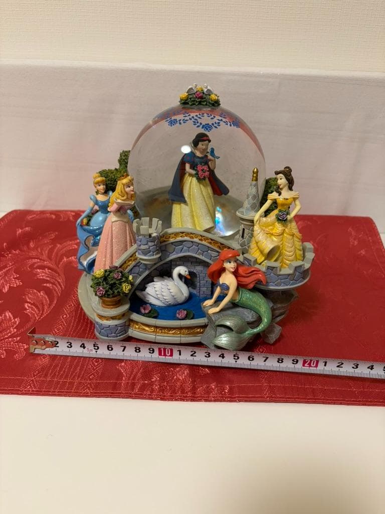 ディズニー　スノードーム　オルゴール　プリンセス