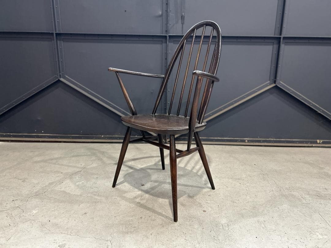 英国vintage　アーコール / ERCOL　クエーカーアームチェア　60's