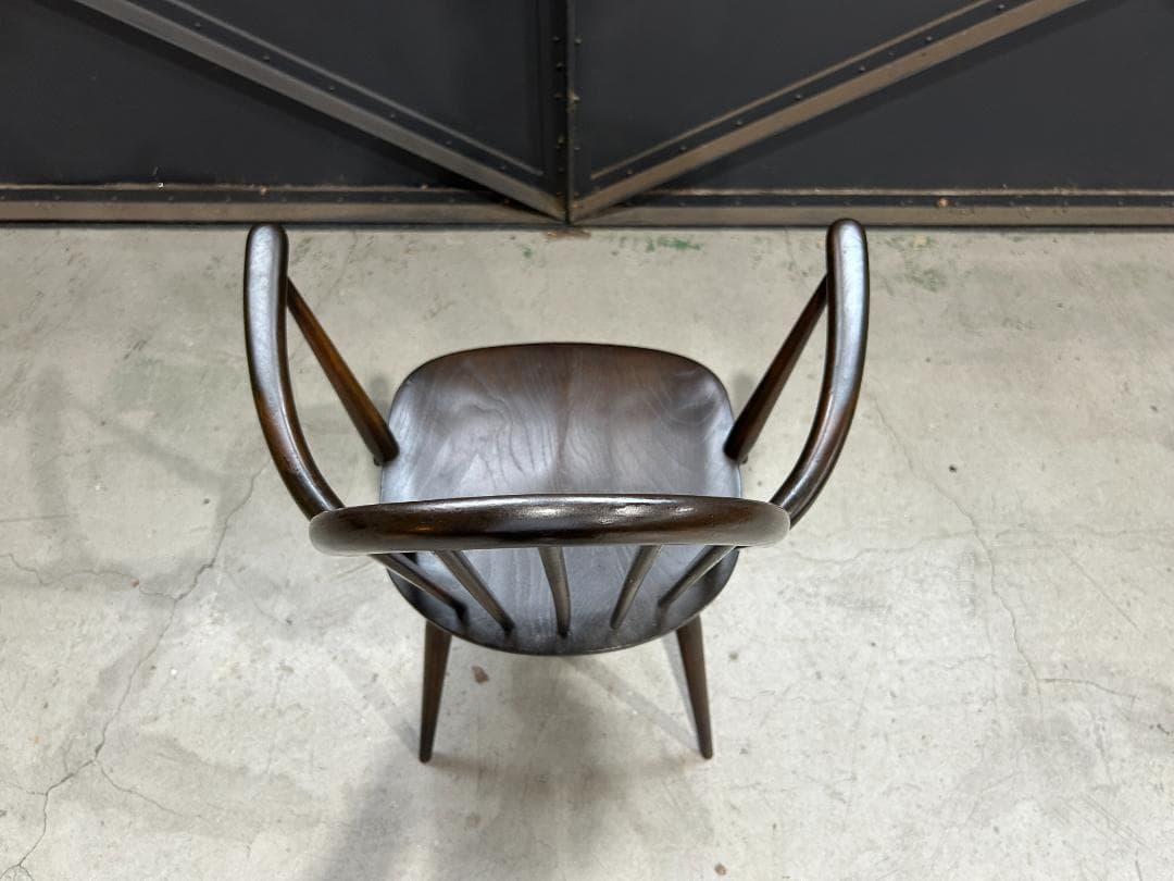 英国vintage　アーコール / ERCOL　クエーカーアームチェア　60's