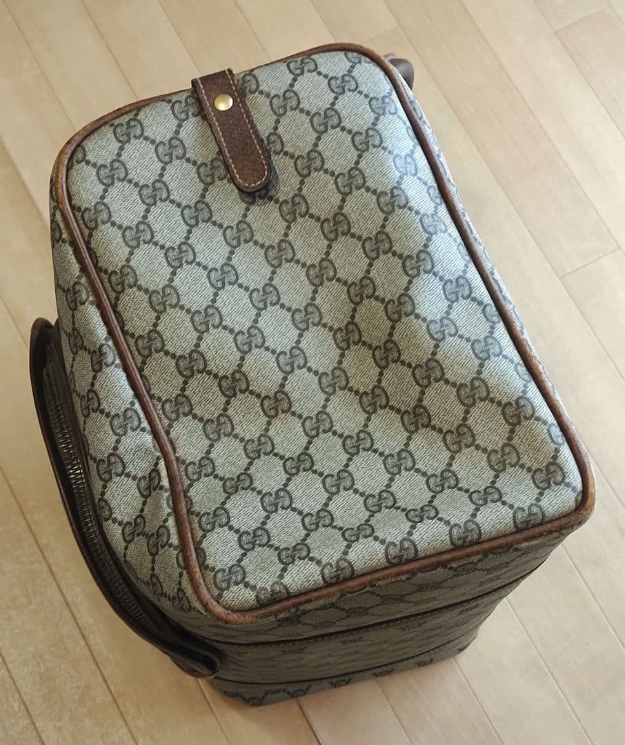 GUCCI オールドグッチ テニスラケット収納付バッグ GG柄　ヴィンテージ
