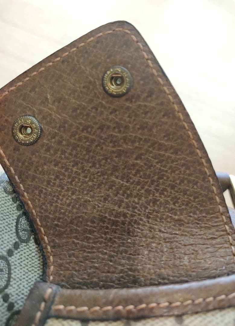 GUCCI オールドグッチ テニスラケット収納付バッグ GG柄　ヴィンテージ